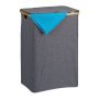 Laundry basket 66x45x36.5cm, 100L., gray/light brown