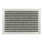 Steel doormat 60x40 cm., silver/dark gray