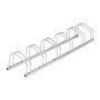 Bicycle rack for 6 bikes 26x168x33.5cm., silver color