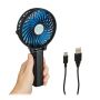 USB Fan 20.5x10.5x4cm., blue/black/white