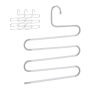 Trouser hangers 4 pcs., white/silver color