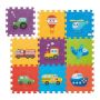 Playmat "Delionė" 86x86cm., blue/green/yellow/purple/red colors