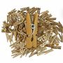 Clothespin set 400 pieces 2.5x0.8x0.3cm., gold color