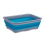 Foldable bag 12x37x27cm., blue/white