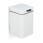 Trash can 29.5x20x27cm, 6L., black/white
