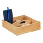 Writing instrument organizer 6.5x25x25 cm., light brown