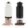 Pepper and salt mill set 20x6cm., black/white