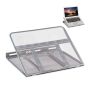 Laptop table 21x33x28cm., silver color