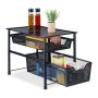 Built-in kitchen shelf 30x28x42.5cm, black