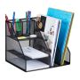Writing instrument and document organizer 26x31x25.5 cm., black