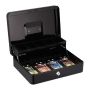 Lockable cash box, black
