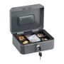 Lockable cash box, gray
