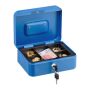 Lockable cash box, blue