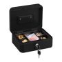 Lockable cash box, black