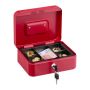 Lockable cash box, red