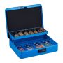 Cash box with digital code, blue