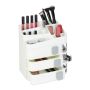 Makeup organizer with drawers 27.5x26x21cm., white