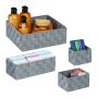 Set of 4 baskets, grey