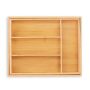 Cutlery tray 5x29x35.5cm., light brown