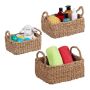Set of 3 baskets, brown