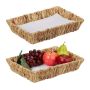 Set of 2 fruit baskets 7x34x24cm., beige/white