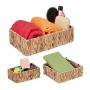 Set of 3 baskets, light brown