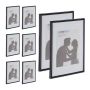 Set of 8 photo frames 30.5x22x1.5cm., black