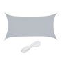 Rectangular sun awning 400x200cm., gray