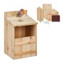 Birdhouse 36x22x21cm., light brown