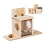 Squirrel feeder 24x35x13cm., light brown