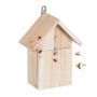 Insect hotel 23x18x10cm., light brown/silver color
