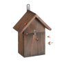 Insect hotel 23x18x10cm., brown/silver color