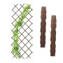 Set of 3 garden grills 180x90x1.5cm, brown