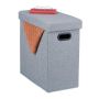 Folding seat with hinged lid 49x48.5x27cm., gray