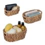 Set of 3 baskets, light brown