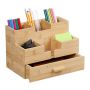 Writing instrument organizer with 1 compartment 18x26x17 cm., light brown