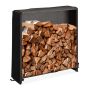 Firewood stand 110x110x29cm., black