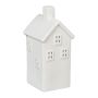 Candle holder "House" 14x6.5x7cm., white