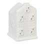 Candle holder "House" 11x7x6.5cm., white color