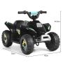 Electric children's quad bike 73x40x44.5cm., black color