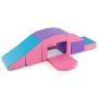 Set of 6 building blocks, assorted colors