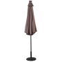 Outdoor umbrella 300x253cm., brown/black