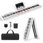 Digital piano 126x30x22.5cm., white/black