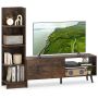 TV table 140x31x115.5cm., brown