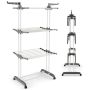 Clothes dryer 127x63x171cm., white/gray
