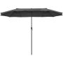 Outdoor umbrella 270x460x240cm., dark gray/black