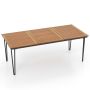 Outdoor table 200x90x75cm., brown/black