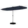 Outdoor umbrella 400x200x240cm., dark blue/black