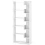 Freestanding shelf 69x22x163cm., white