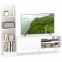 TV table 140x31x115.5cm., white